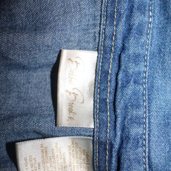 Bobbie Brooks Denim Patchwork Dress SIze L - Picture 7 of 10